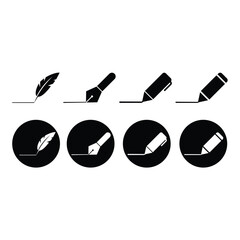Poster - Pencil Icon Set Vector Design.