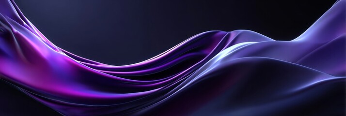 Poster - Stunning and Elegant Abstract Background with Colorful Waves and Gradient Overflows in 3D Render