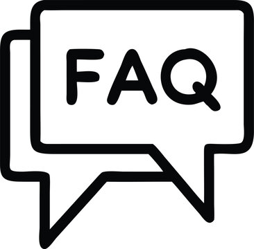 Faq vector icon, help symbol. Modern, simple flat vector illustration
