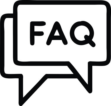 Faq vector icon, help symbol. Modern, simple flat vector illustration