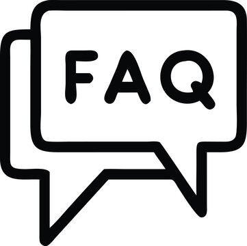 Faq vector icon, help symbol. Modern, simple flat vector illustration