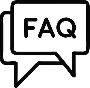 Faq vector icon, help symbol. Modern, simple flat vector illustration