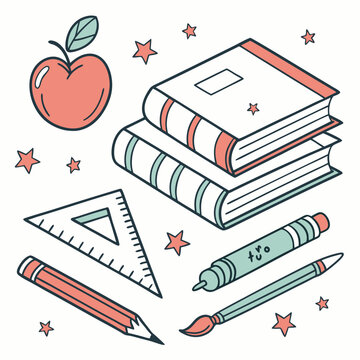 
 Back to school vector background & vector art 