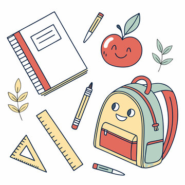 
 Back to school vector background & vector art 