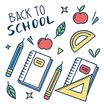 
 Back to school vector background & vector art 