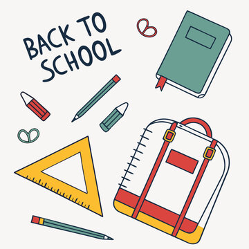 
 Back to school vector background & vector art 