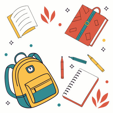 
 Back to school vector background & vector art 