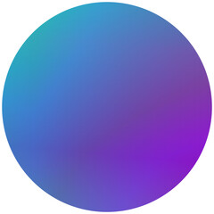 Poster - Abstract gradient circle, blue and purple, background element with copy space