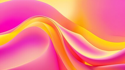 Poster - Abstract colorful gradient background with layered flowing shapes