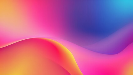 Fototapete - Abstract vibrant gradient background with smooth wavy shapes and dynamic colors