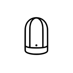Poster - Stylish black line art icon set featuring a bullet design for modern digital applications