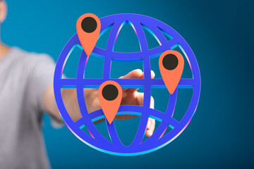 Poster - Connecting businesses to customers globally.  Seamless worldwide reach.