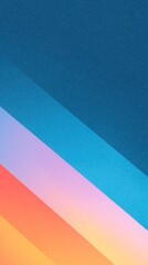 Poster - Abstract gradient background featuring diagonal stripes in vibrant hues of blue, pink, and orange, creating a visually striking and modern design with copy space for text overlay