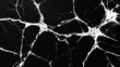 © At My Hat - Black background with intricate, bright white, crack-like patterns. Use as a texture, background or abstract design element.