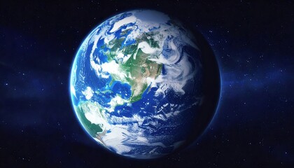 Earth from Space with Globe View.