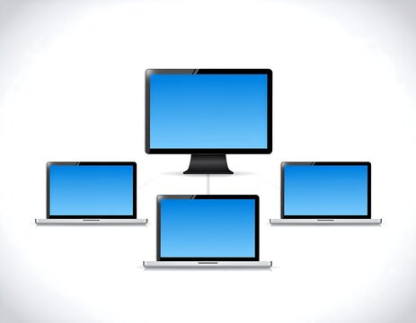 Network of computers connected