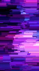Poster - Exploring the Depths of Purple Glitch Textures That Evoke a Sense of Digital Chaos and Beauty in Artistic Representation