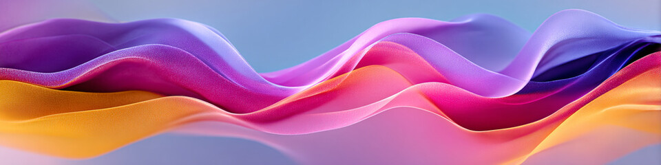 Poster - Abstract colorful waves flowing design modern background image art pink on transparent background
