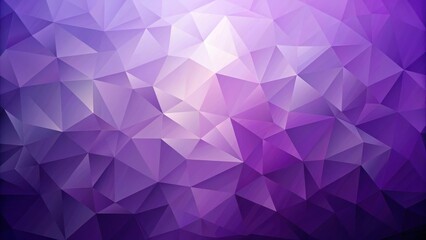 Poster - Abstract Purple Geometric Low Poly Background Design with Varied Shades and Tones