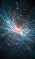 Aufkleber - Cosmic vortex of energy a stunning celestial phenomena with swirling patterns of light and color displaying boundless universe