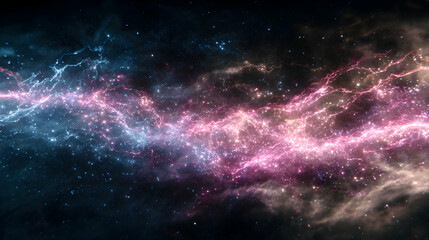 Poster - a mesmerizing tapestry of cosmic dust illuminated by starlight creating ethereal celestial beauty