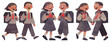 © Rawpixel.com - PNG Happy schoolchildren walking together, element set on transparent background