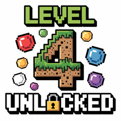 Fototapete - Pixelated graphics showcase the phrase 