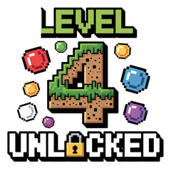 Fototapete - Pixelated graphics showcase the phrase 