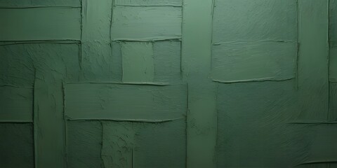 Aufkleber - Abstract Green Textured Background with Rectangular Brush Strokes and Varying Finishes