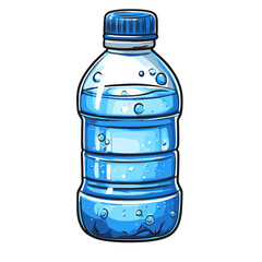 Poster - Water cooler bottle icon in simple flat design showcasing a refreshing beverage for casual settings and office spaces