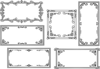 Leinwandbilder - luxury line art ornament carving