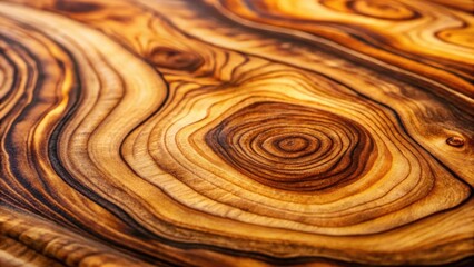 Leinwandbilder - Intricate Wood Grain Texture A Close-Up of Natural Wooden Surface Showing Beautiful Rings and Patterns