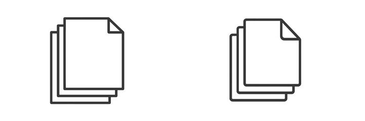 Aufkleber - Stacked blank sheets of paper ready for printing or crafting in a simple workspace setting