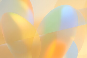 Poster - Soft pastel curves and gradients abstract
