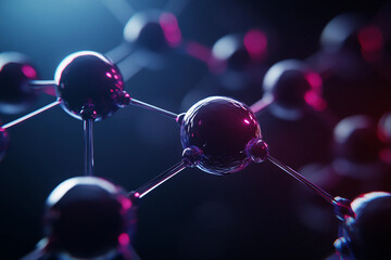 Poster - An abstract 3D image of vivid geometric shapes generative ai concept