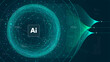 © max_776 - Futuristic technology cluster analysis polygon structure plexus data sorting, sphere consisting of connection networks, neural communication bundle of big data cyber space, AI deep learning machine