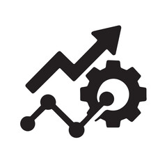 Poster - Progress and Innovation Icon: A dynamic icon visually representing the synergy of growth, innovation, and strategic advancement within a business context.