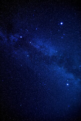 Canvas Print - milky way stars photographed with a wide angle lens.