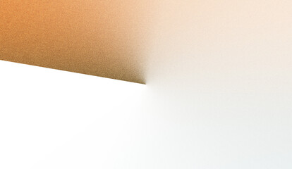Poster - Abstract art, dark triangle meets gradient sunset.