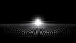 © Jihad - Abstract light trail on a dotted surface