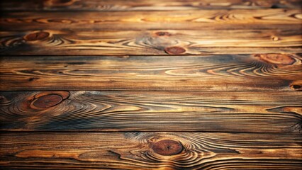 Poster - Rustic Wooden Planks Displaying Rich Textures and Natural Grain Patterns Ideal for Backgrounds or Product Displays