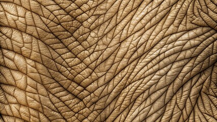 Poster - Intricate Texture of Wrinkled Surface with a Golden Hue, Showing Detailed Lines and Folds