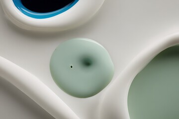 Poster - Abstract smooth shapes with pastel hues