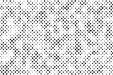 Poster - Abstract halftone seamless camouflage pattern. Repeating digital dotted hexagonal camo military texture background. Abstract modern fabric textile ornament. Vector illustration.