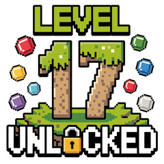 Fototapete - Pixelated graphics showcase the phrase 