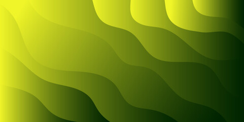 Poster - light green vector background with wry lines. colorful abstract illustration with gradient curves. t