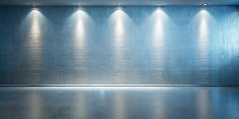 Poster - Serene Interior A Minimalist Room with Textured Walls and Subtle Lighting