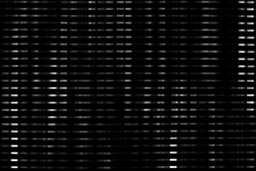 Poster - A screen display with glitches and scan lines black and white abstract background