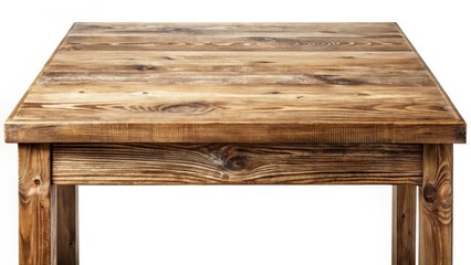 Aufkleber - Rustic Wooden Tabletop A Detailed Close-up of a Simple, Solid Wood Table Surface Ideal for Product Displays or Design Layouts