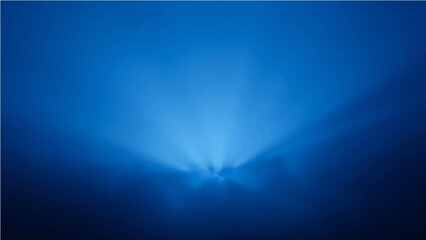 Wall Mural - abstract dark blue sky with light rays and a hint of smoke texture.